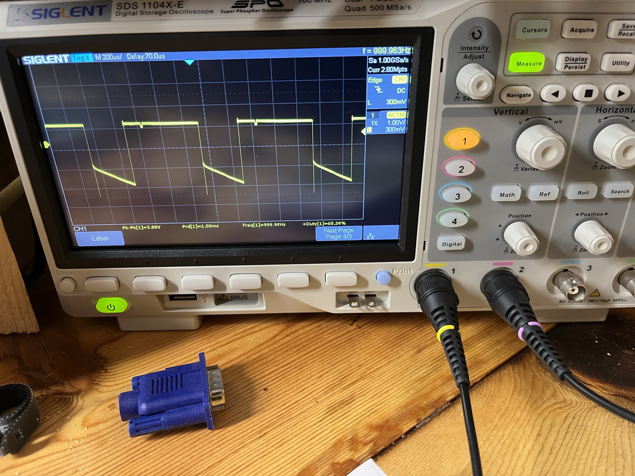 Oscilloscope Screen